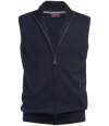 BK557 4372 Brook Taverner Lincoln Knitted Zip Gilet Navy colour image